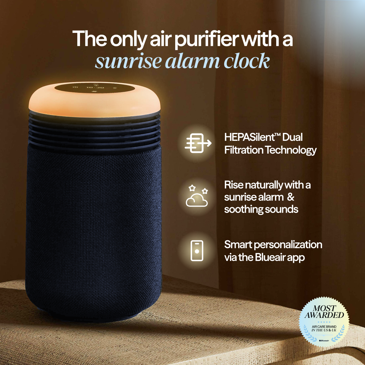 Mini Restful™ Sunrise Clock Air Purifier Bundle - Image 2