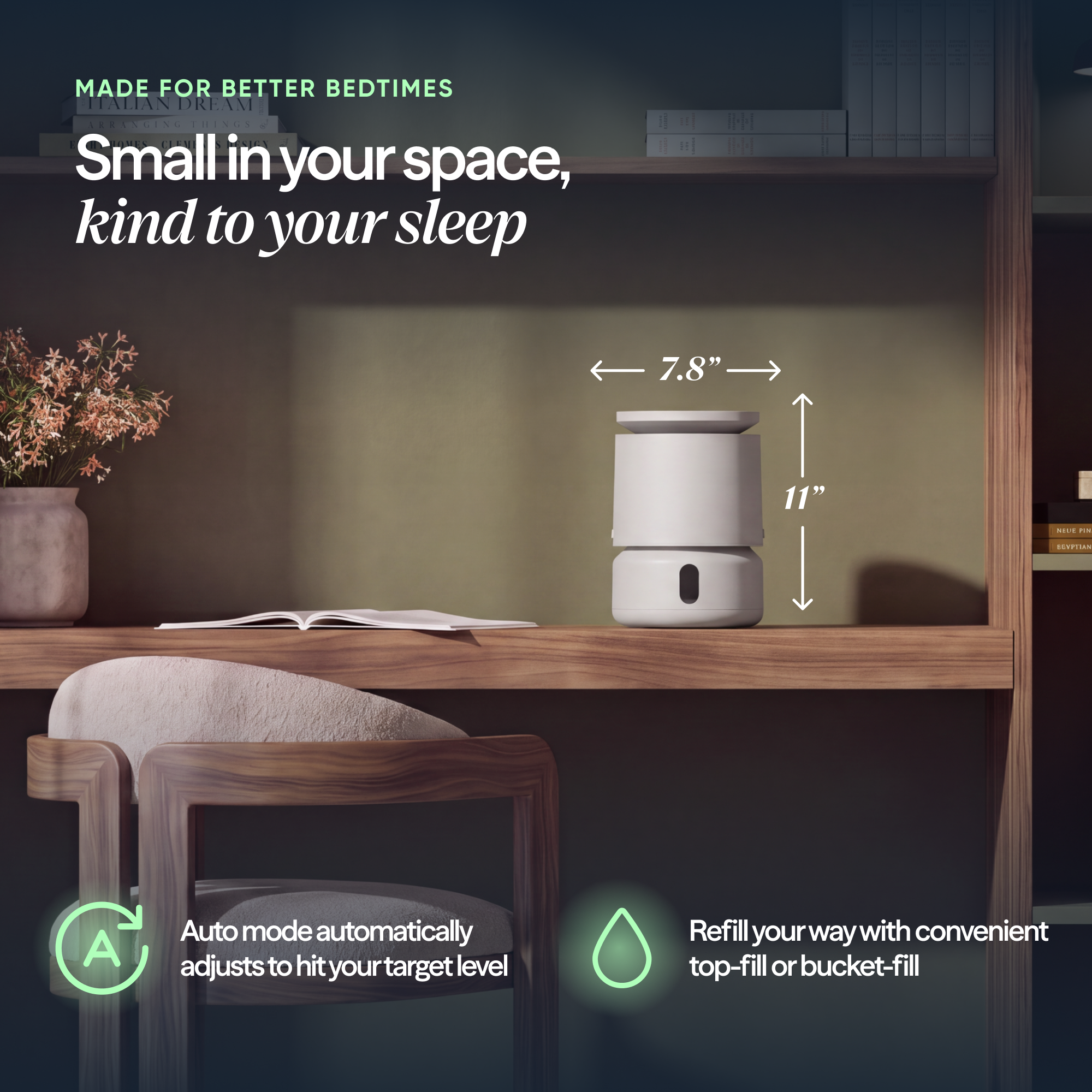 DreamWell™ Humidifier 1/2 Gallon Aurora Blush - Image 4