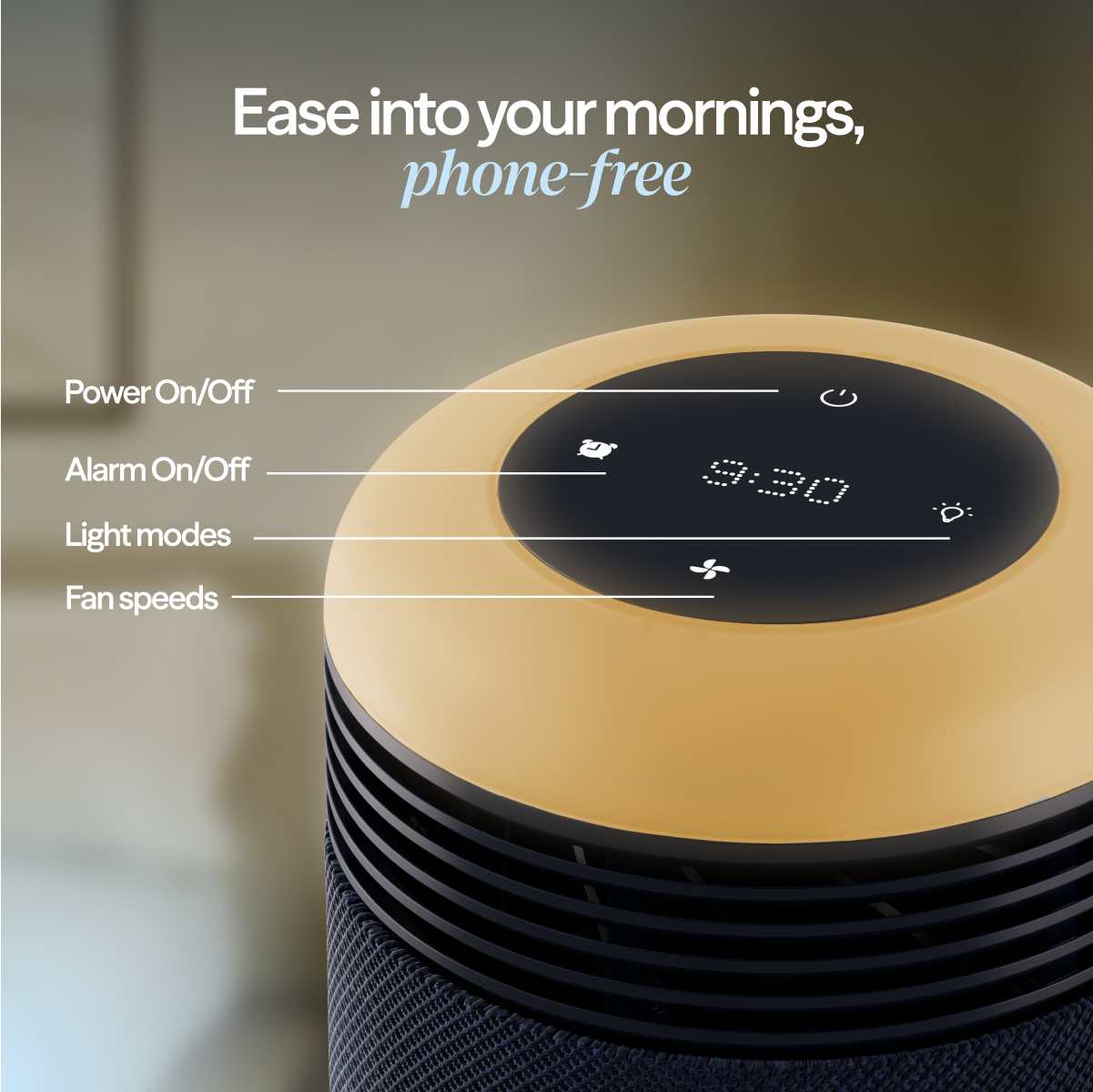 Mini Restful™ Sunrise Clock Air Purifier Bundle - Image 4