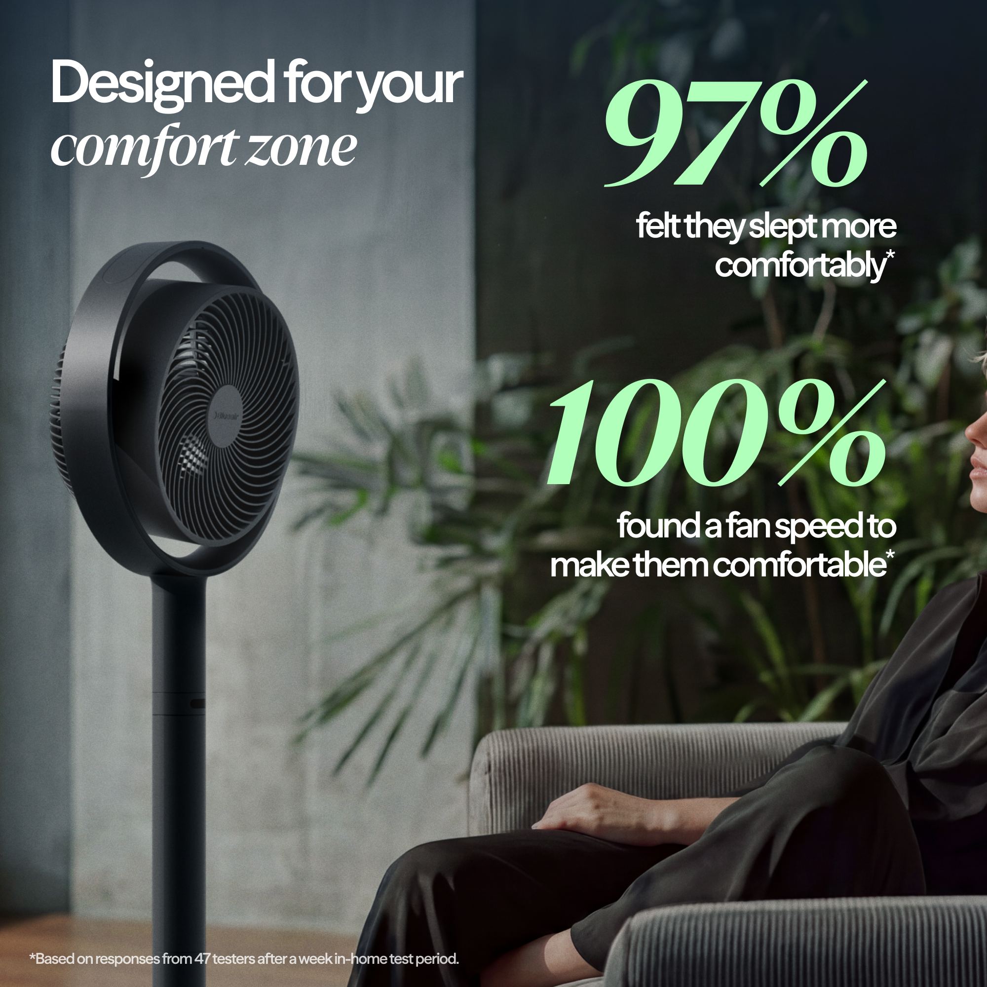 Pedestal Air Circulator Fan - Cloud Linen - Image 6