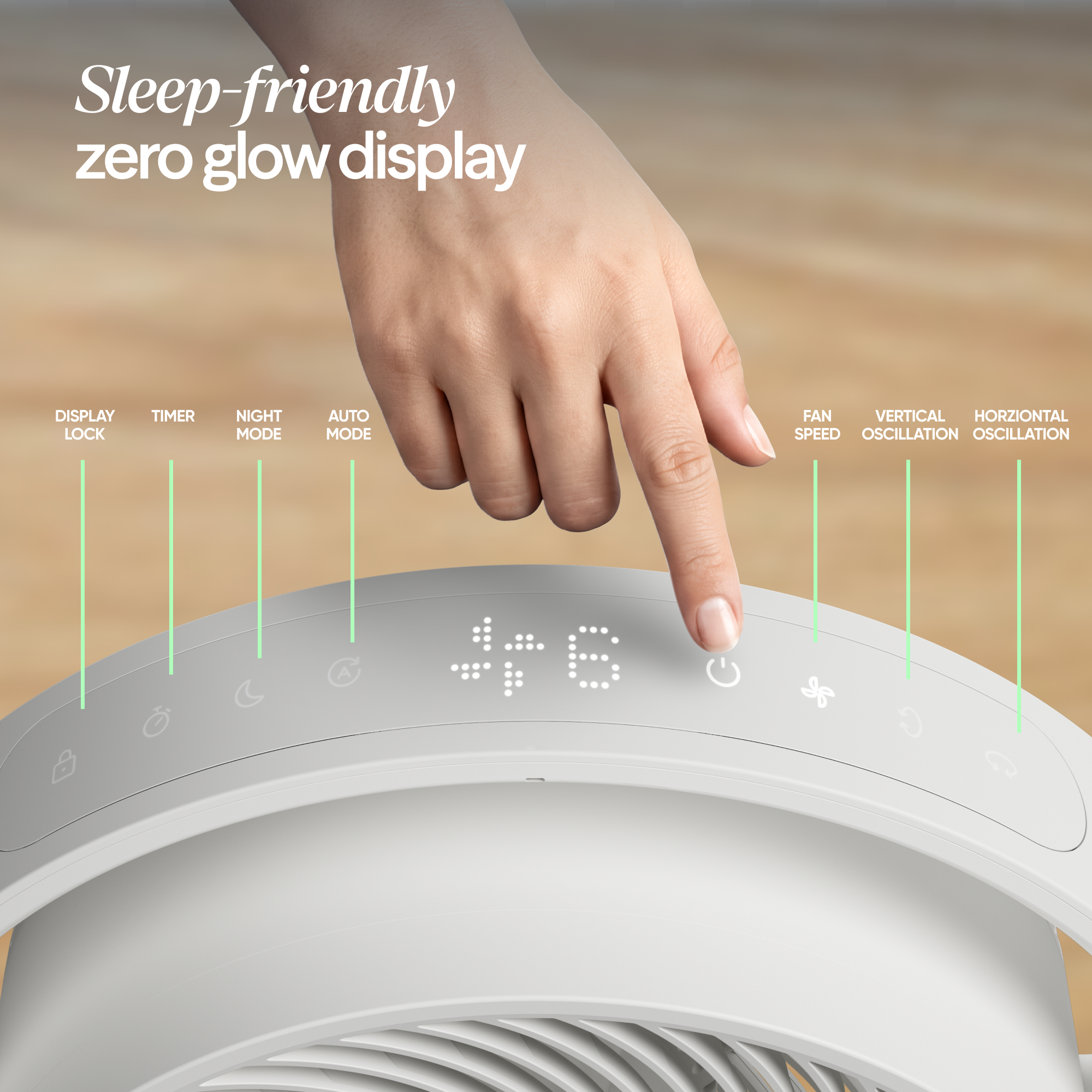 Pedestal Air Circulator Fan - Cloud Linen - Image 7