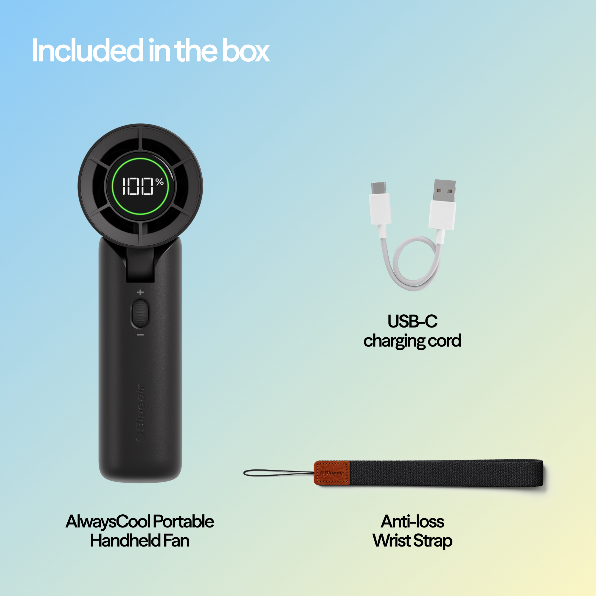 AlwaysCool Portable Handheld Fan - Night Charcoal - Image 8