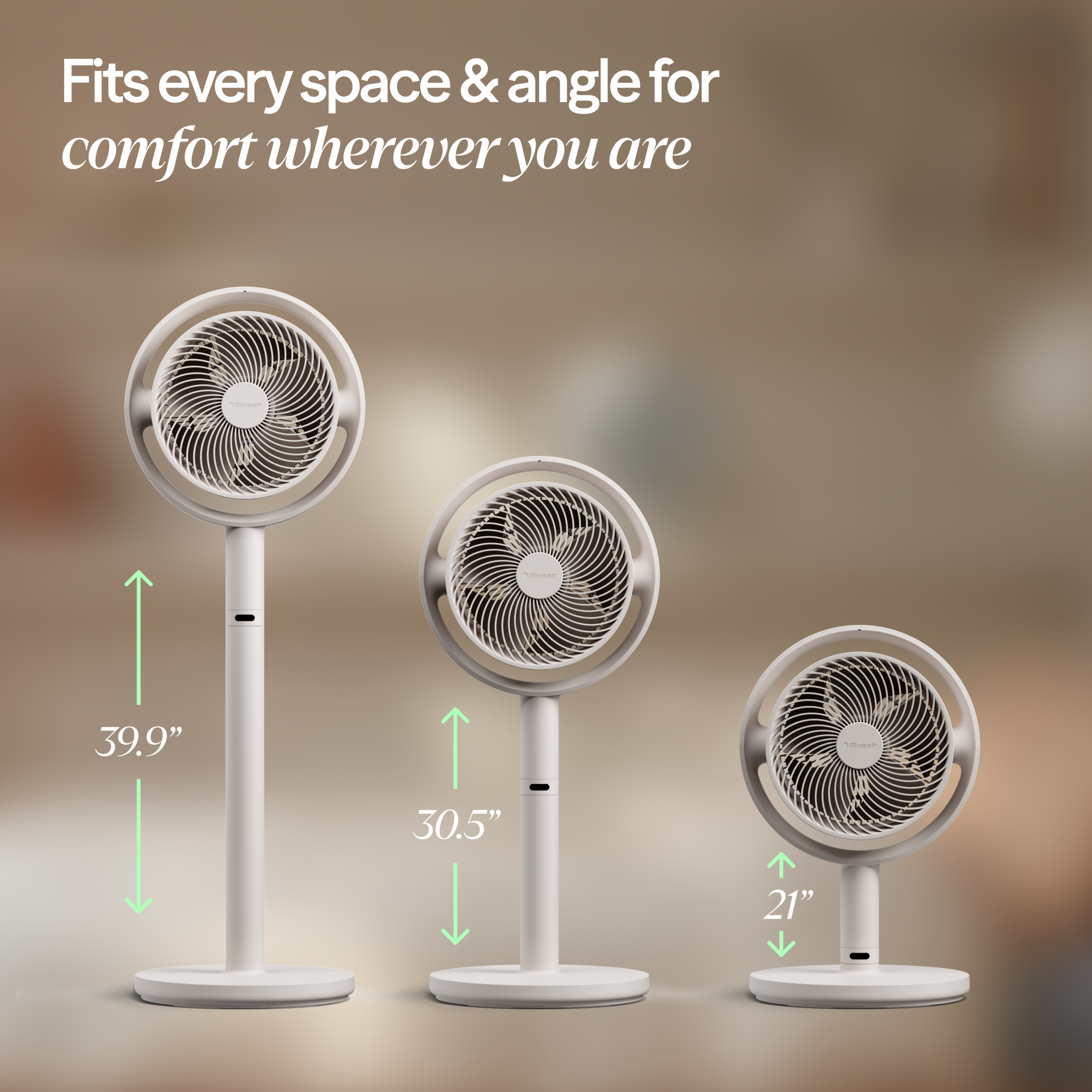 Pedestal Air Circulator Fan - Cloud Linen - Image 5